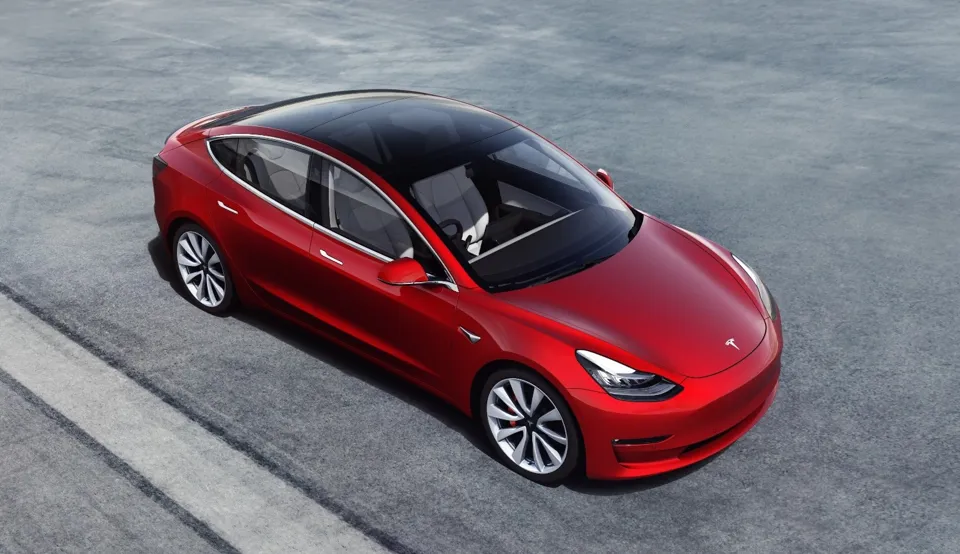 tesla lease car