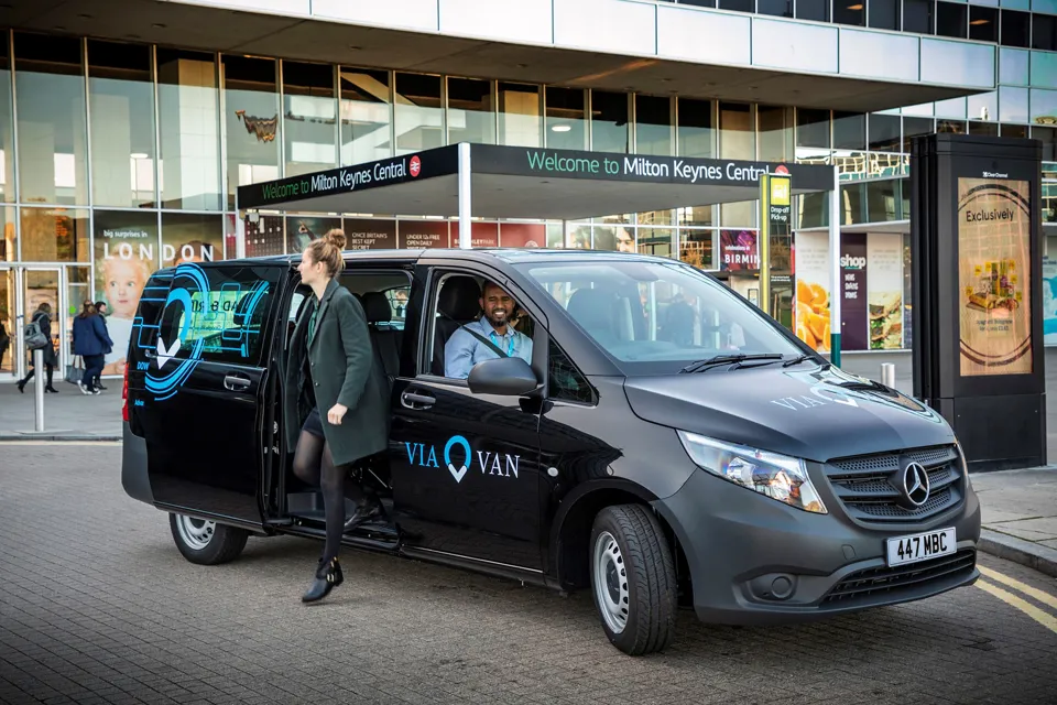 Mercedes Benz and Via launch ViaVan shared ride service in Milton