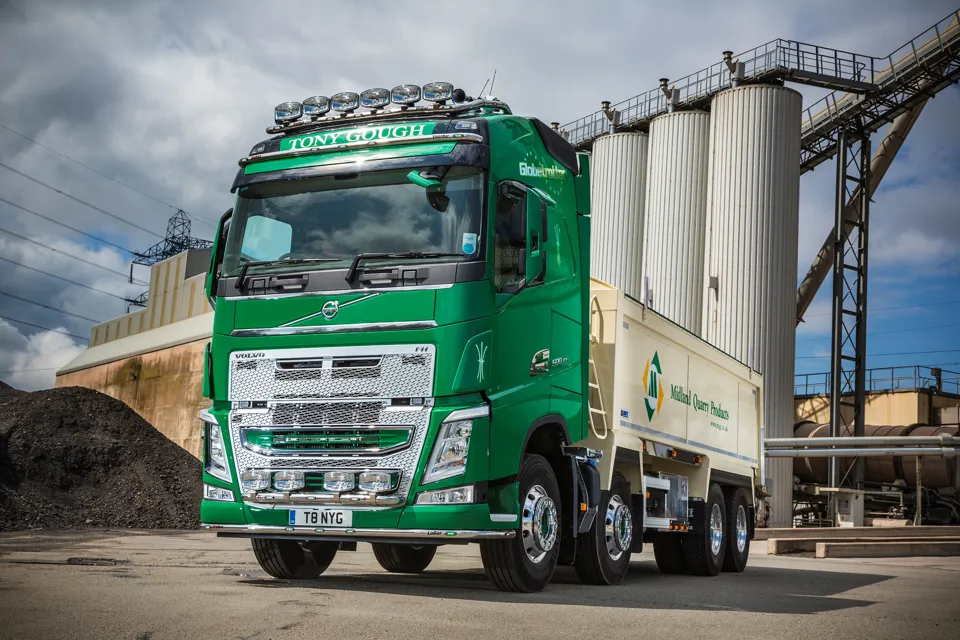 Owner-operator Tony Gough celebrates 20 years with Volvo FH tipper