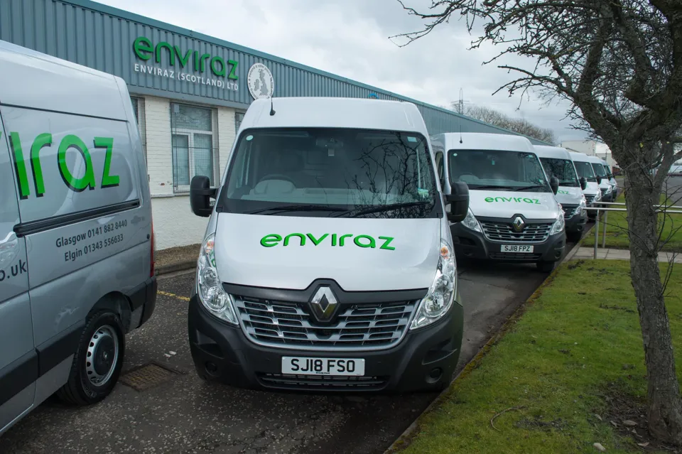 Enviraz adds 18 Renault Master and seven Kangoo vans to fleet