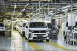 Production line at factory in Luton