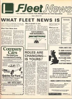 Fleet News first issue 40th birthday special 