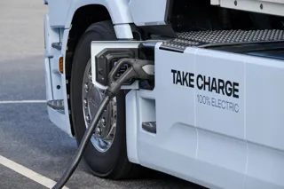 Scania electric truck charging