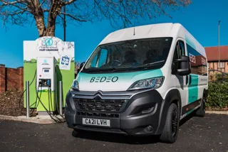 Bedeo van at charge point