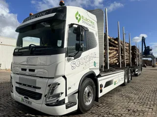 Electric timber truck