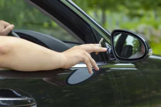 smoking in car