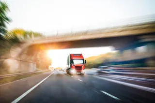 truck on road