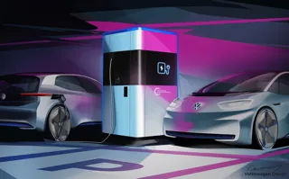 Volkswagen mobile electric vehicle charging station can charge EVs in 17 minutes