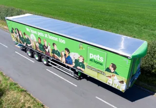 Pets at Home Cartwright's curtainsider semi-trailer 