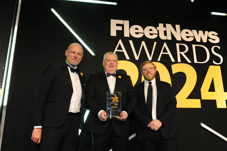 MG's Geraint Isaac at the 2024 Fleet News Awards