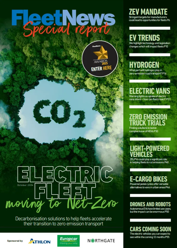 Fleet News Electric Fleet - moving to net-zero Oct 2024 cover