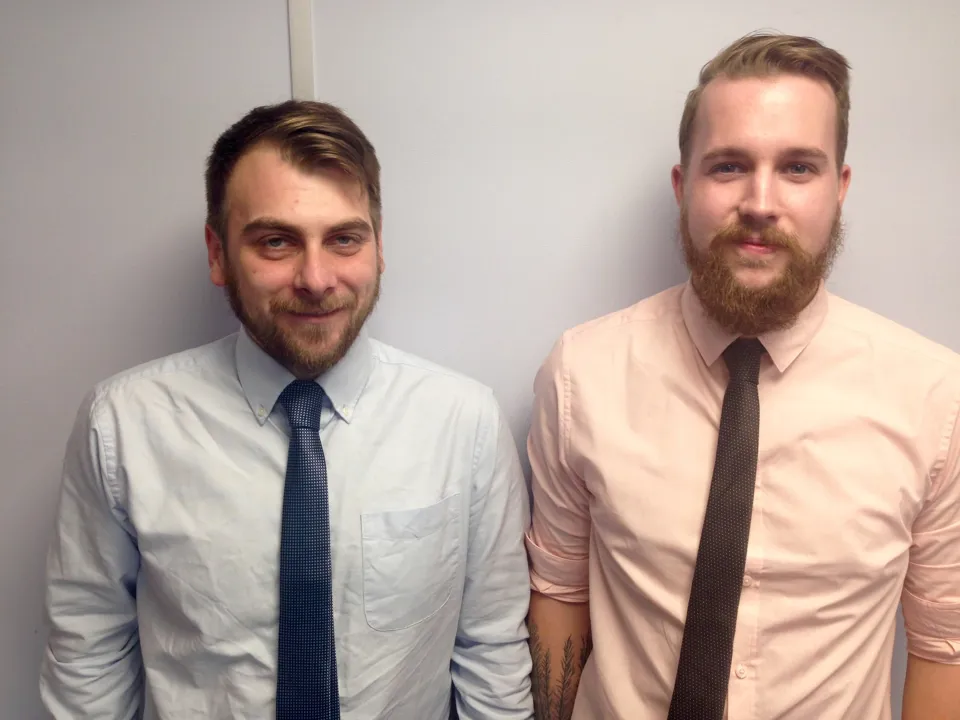 New Fleetsauce account managers, Mike Adamson (left) and Jordan Smith)