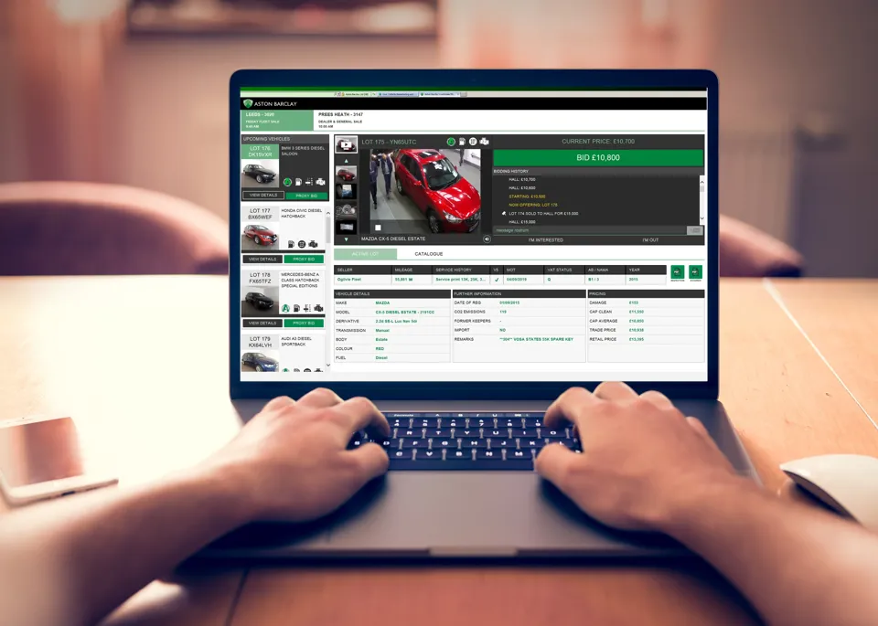 Aston Barclay online used car auction