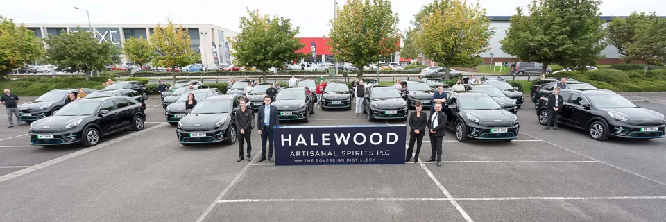 Halewood Artisanal Spirits new fleet of Kia e-Niro's