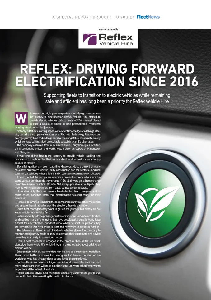 Reflex: Driving Forward Electrification Since 2016 cover