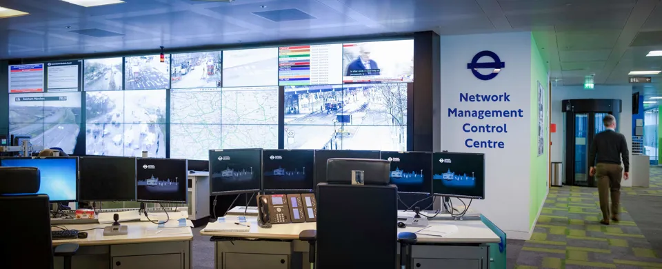 Transport for London's (TfL) network control management centre