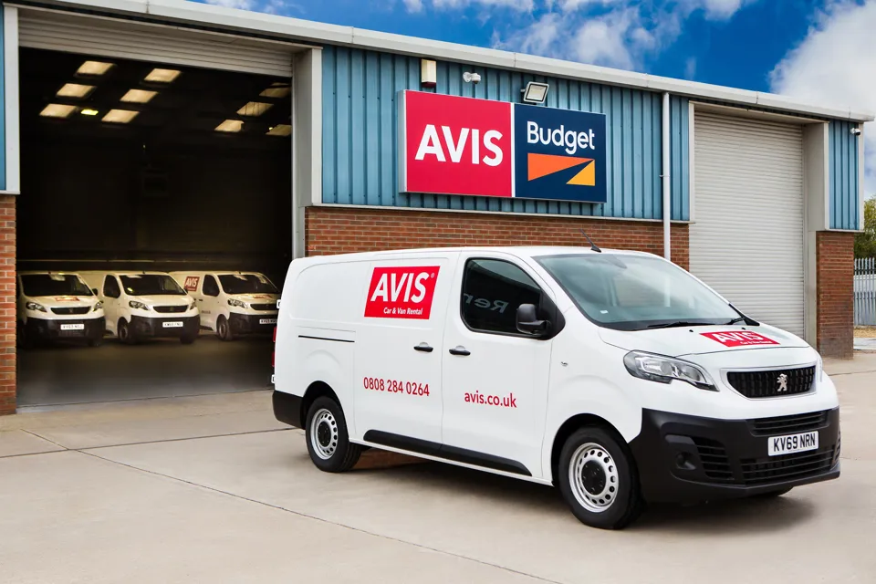Avis van at new commercial vehicle supersite
