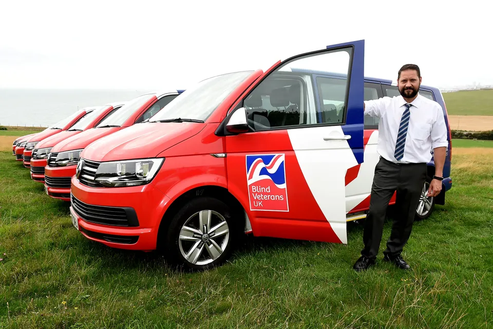 Blind Veterans UK adds six Volkswagen Transporters to its fleet