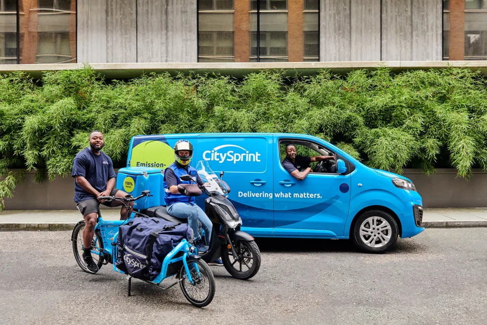 CitySprint van, bike and scooter couriers