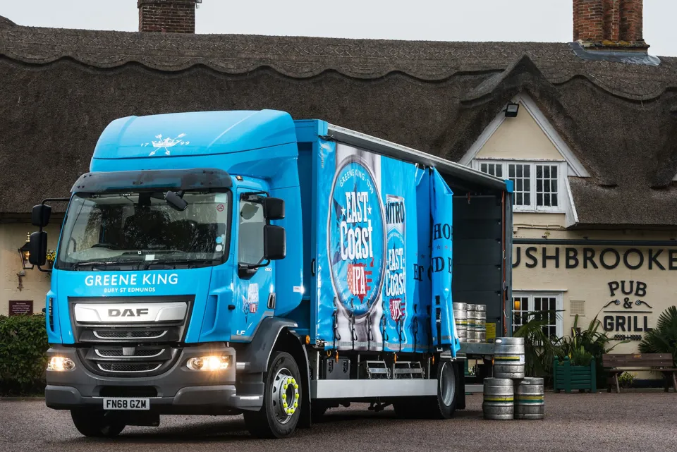 Greene King DAF dray truck