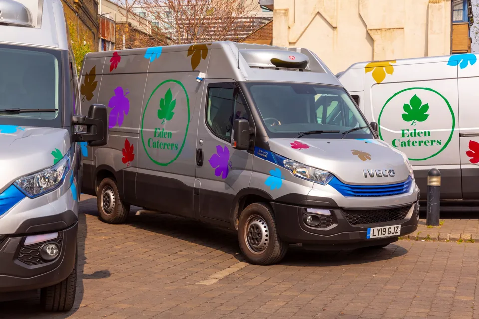 Eden Caterers has taken delivery of three new Iveco Daily Blue Power temperature-controlled vans
