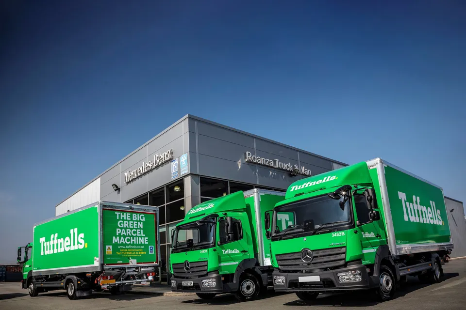 Tuffnells has taken on 10 Mercedes-Benz Atego trucks